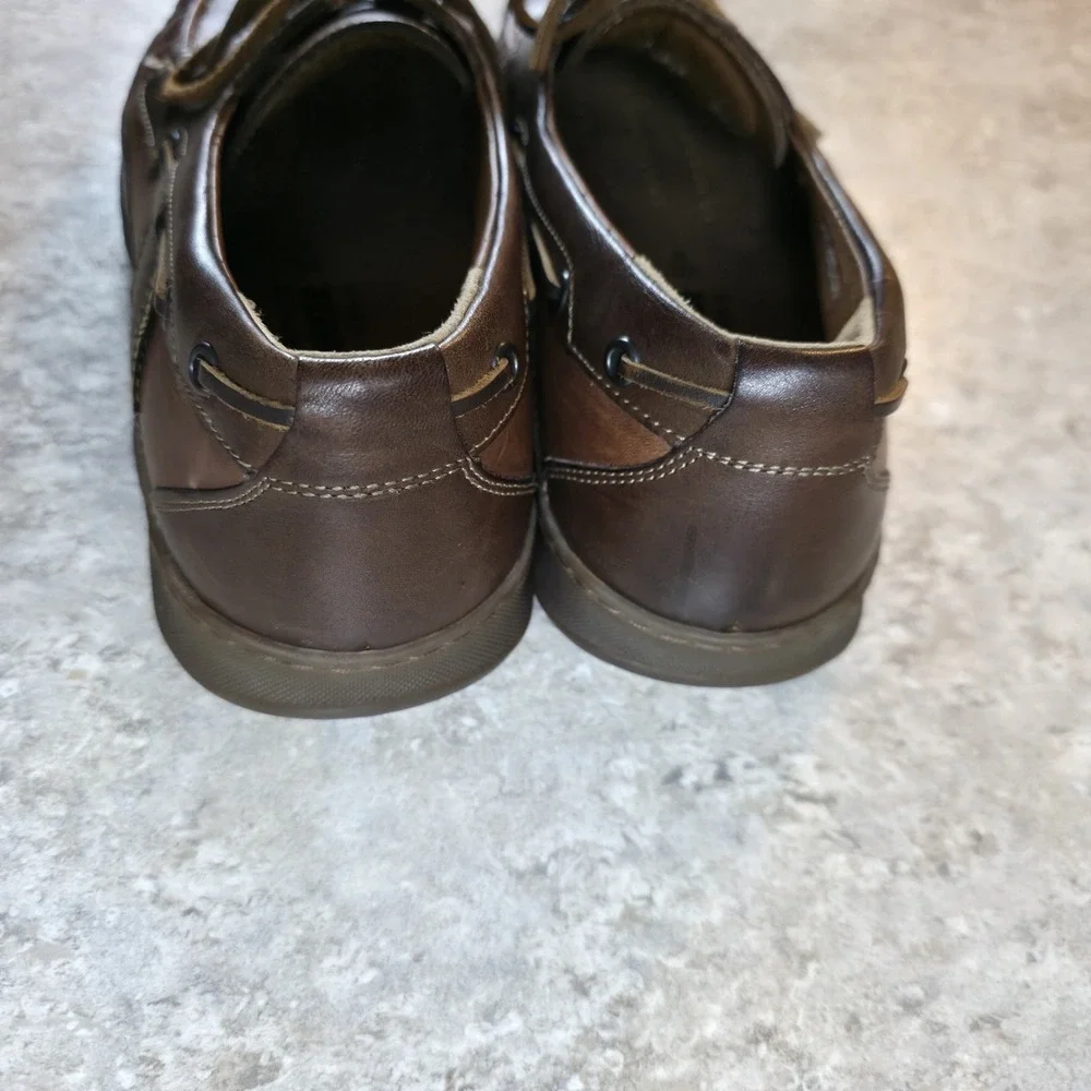 MEPHISTO SPINNAKER Boat Shoes Mens Size 11 Moccasin Brown Leather *Barely Worn.